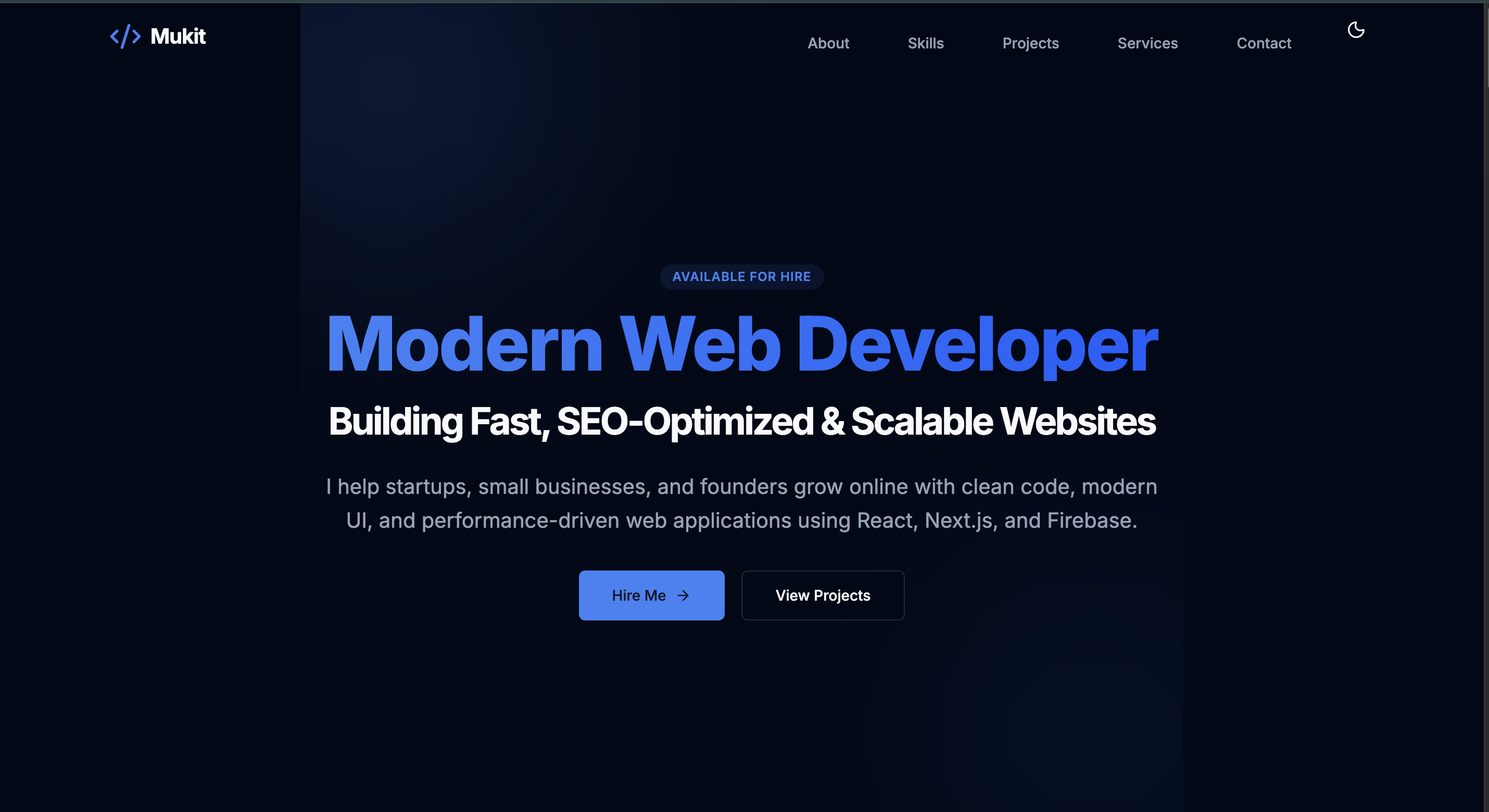 Personal Portfolio Website